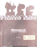 Rousselle-Rousselle 5-110 Ton Punch Press Service Operations & Parts Manual 1969-5 to 110 Tons-01